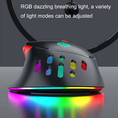 K-Snake Q15 9 Keys RGB Light Effect Wired Mechanical Mouse, Cable Length: 1.5m, Q15 White, Q15 Black