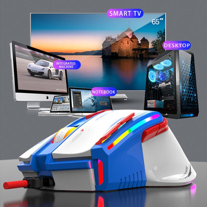 K-Snake Q15 9 Keys RGB Light Effect Wired Mechanical Mouse, Cable Length: 1.5m, Q15 White, Q15 Black