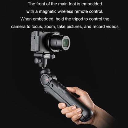 PGYTECH Camera Mobile Phone Desktop Pan Tilt Handheld Tripod, Black, Only Tripod, Remote Control Set, Remote control M1