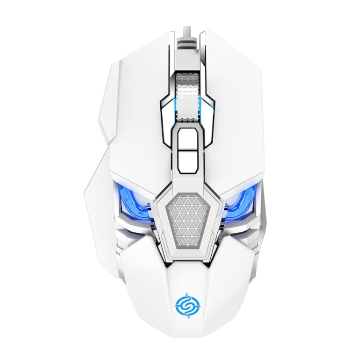 K-Snake Q18 9 Keys 6400DPI Glowing Machine Wired Gaming Mouse, Cable Length: 1.5m, Q18 Black, Q18 White
