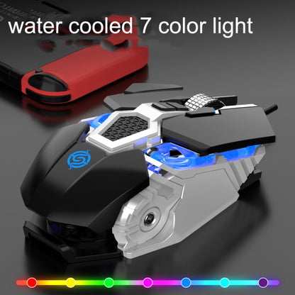 K-Snake Q18 9 Keys 6400DPI Glowing Machine Wired Gaming Mouse, Cable Length: 1.5m, Q18 Black, Q18 White