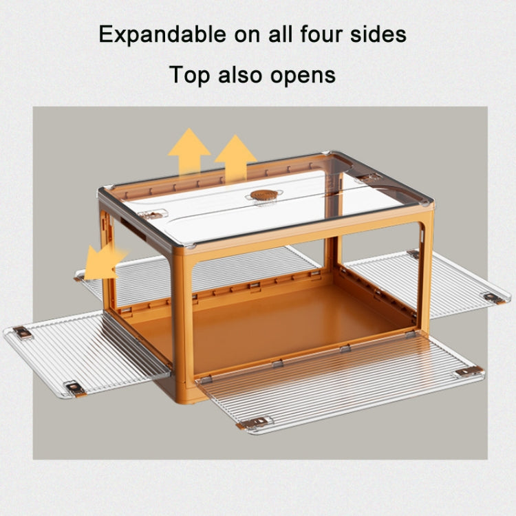 Folding Outdoor Camping BBQ Snacks Slider Storage Box, Small