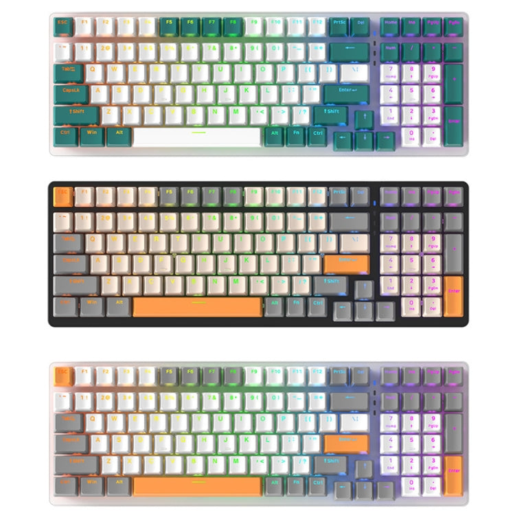 ZIYOU LANG  K3 100 Keys Game Glowing Wired Mechanical Keyboard, Cable Length: 1.5m, Style:, K3 Micro Light Version Green Axis, K3 Micro Light Version Red Axis, K3 Water Green Version Green Axis, K3  Water Green Version Red Axis, K3 Bee Version Red Axis...