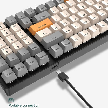 ZIYOU LANG  K3 100 Keys Game Glowing Wired Mechanical Keyboard, Cable Length: 1.5m, Style:, K3 Micro Light Version Green Axis, K3 Micro Light Version Red Axis, K3 Water Green Version Green Axis, K3  Water Green Version Red Axis, K3 Bee Version Red Axis...