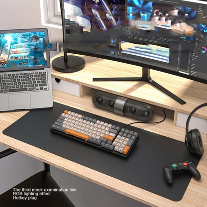 ZIYOU LANG  K3 100 Keys Game Glowing Wired Mechanical Keyboard, Cable Length: 1.5m, Style:, K3 Micro Light Version Green Axis, K3 Micro Light Version Red Axis, K3 Water Green Version Green Axis, K3  Water Green Version Red Axis, K3 Bee Version Red Axis...