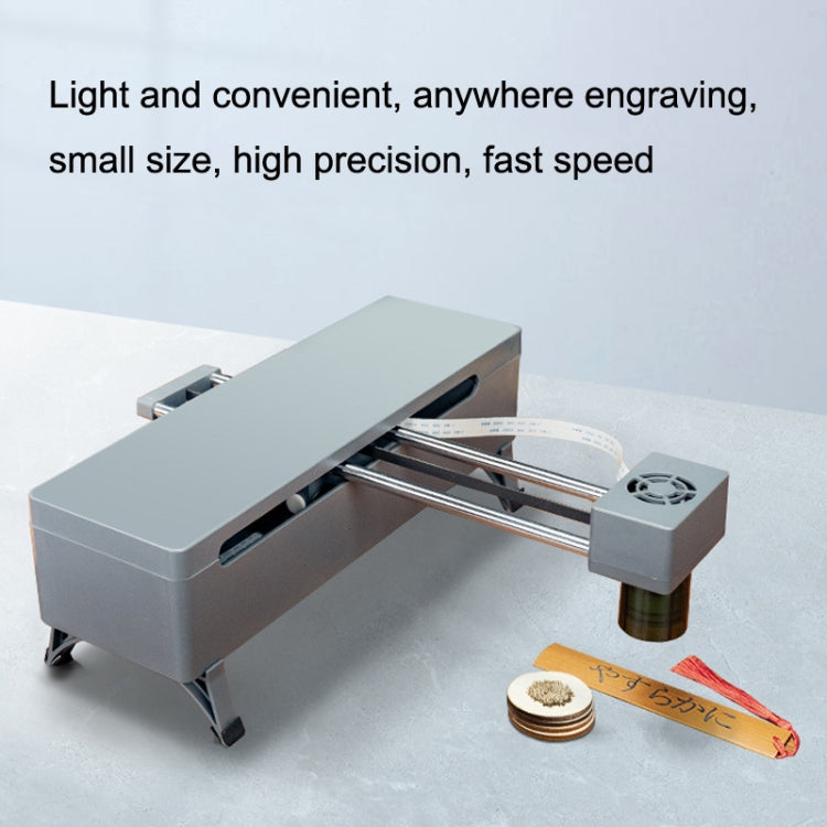 Laser Carvings Mini Marking Machine Can Cut Wood Board Paper Leather, US Plug, DJ7 7W US Plug