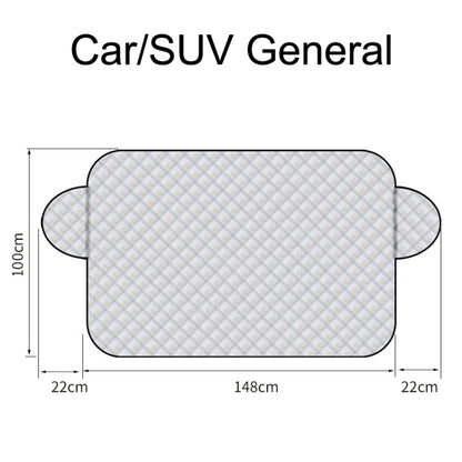 SUITU R-3945 Car Winter Front Glass Snow Shield Defrost Sunshade Thickened Car Clothing, Style:, Non-magnet Clip Door, Non-magnet With Earmuffs, 5 Magnets With Earmuffs, Non-magnet Three Layers Thickened, 12 Magnets Three Layers Thickened
