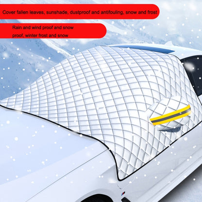 SUITU R-3945 Car Winter Front Glass Snow Shield Defrost Sunshade Thickened Car Clothing, Style:, Non-magnet Clip Door, Non-magnet With Earmuffs, 5 Magnets With Earmuffs, Non-magnet Three Layers Thickened, 12 Magnets Three Layers Thickened