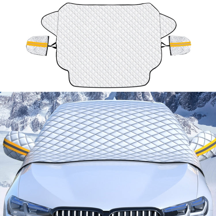 SUITU R-3945 Car Winter Front Glass Snow Shield Defrost Sunshade Thickened Car Clothing, Style:, Non-magnet Clip Door, Non-magnet With Earmuffs, 5 Magnets With Earmuffs, Non-magnet Three Layers Thickened, 12 Magnets Three Layers Thickened