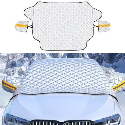SUITU R-3945 Car Winter Front Glass Snow Shield Defrost Sunshade Thickened Car Clothing, Style:, Non-magnet Clip Door, Non-magnet With Earmuffs, 5 Magnets With Earmuffs, Non-magnet Three Layers Thickened, 12 Magnets Three Layers Thickened