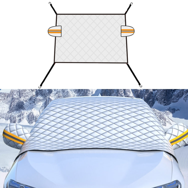 SUITU R-3945 Car Winter Front Glass Snow Shield Defrost Sunshade Thickened Car Clothing, Style:, Non-magnet Clip Door, Non-magnet With Earmuffs, 5 Magnets With Earmuffs, Non-magnet Three Layers Thickened, 12 Magnets Three Layers Thickened