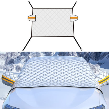 SUITU R-3945 Car Winter Front Glass Snow Shield Defrost Sunshade Thickened Car Clothing, Style:, Non-magnet Clip Door, Non-magnet With Earmuffs, 5 Magnets With Earmuffs, Non-magnet Three Layers Thickened, 12 Magnets Three Layers Thickened