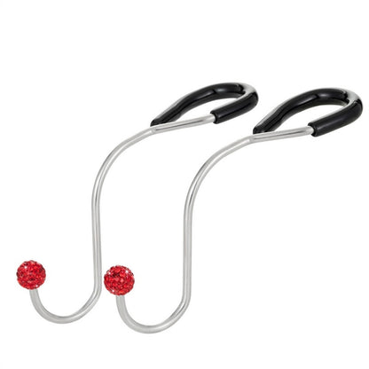 Multifunctional Car Seat Hooks With Diamond Inlay