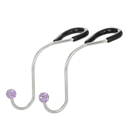 Multifunctional Car Seat Hooks With Diamond Inlay