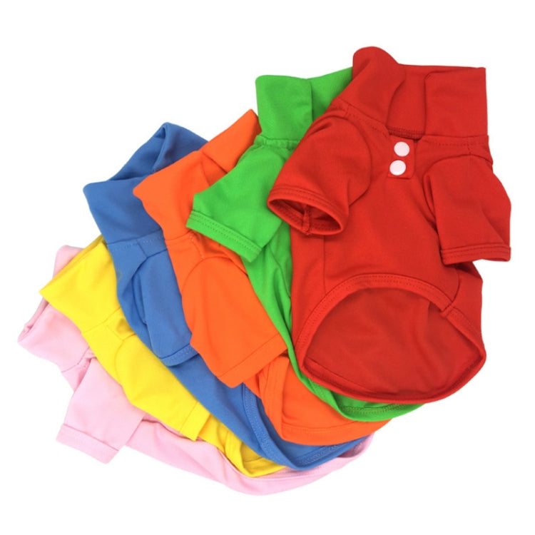 Candy Coloured Dog Polo Shirt Short Sleeve Pet Clothing, XS, S, M, L, XL