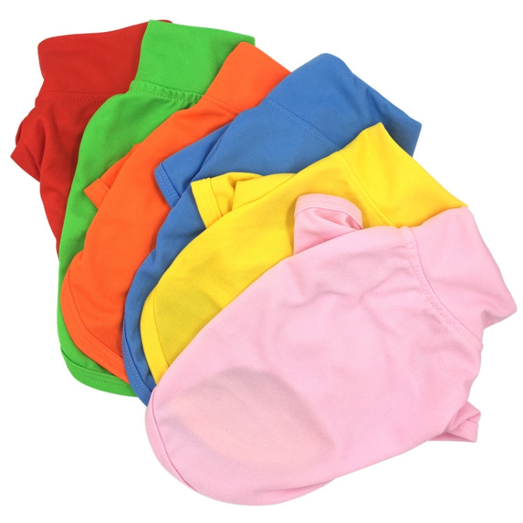 Candy Coloured Dog Polo Shirt Short Sleeve Pet Clothing, XS, S, M, L, XL