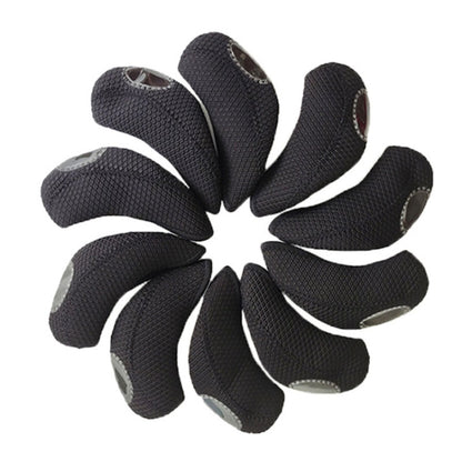 10PCS/Set 15X7 Neoprene Waterproof and Wear-resistant Golf Club Headgear, 10PCS 15X7 Black, 10PCS 15X7 Green, 10PCS 15X7 Camouflage