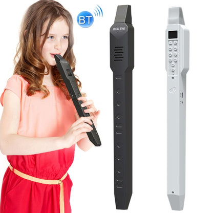Mini Digital Electronic Saxophone Wind Instrument for Imitation of Various Musical Instrument Sounds, Electronic Saxophone White