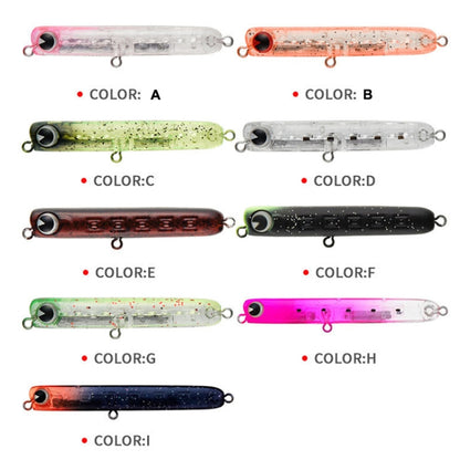 2pcs 4.8g 60mm Microbacter Pencil Top Horse Mouth Lure Bait Bionic Bait, 2pcs A, 2pcs B, 2pcs C, 2pcs D, 2pcs E, 2pcs F, 2pcs G, 2pcs H, 2pcs I