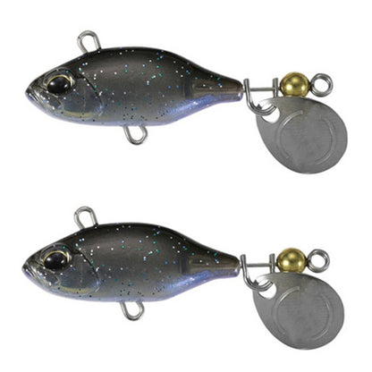2pcs Luya Bait Shenshui VIB With Metal Tablets Fake Bait Tiller Mouth Bass Bionic Fishing Bait, 2pcs E