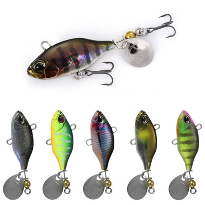 2pcs Luya Bait Shenshui VIB With Metal Tablets Fake Bait Tiller Mouth Bass Bionic Fishing Bait, 2pcs E