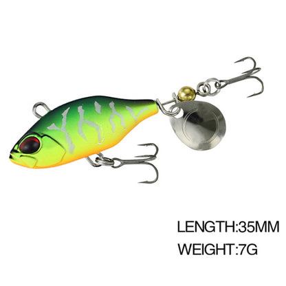 2pcs Luya Bait Shenshui VIB With Metal Tablets Fake Bait Tiller Mouth Bass Bionic Fishing Bait, 2pcs E