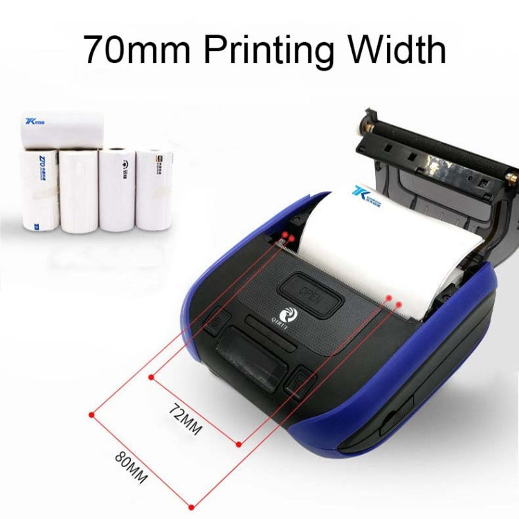 QIRUI 72mm Portable Thermal Receipt Express List Bluetooth Handheld Printer, CN Plug, QR-386A