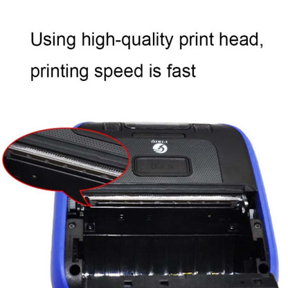 QIRUI 72mm Portable Thermal Receipt Express List Bluetooth Handheld Printer, CN Plug, QR-386A