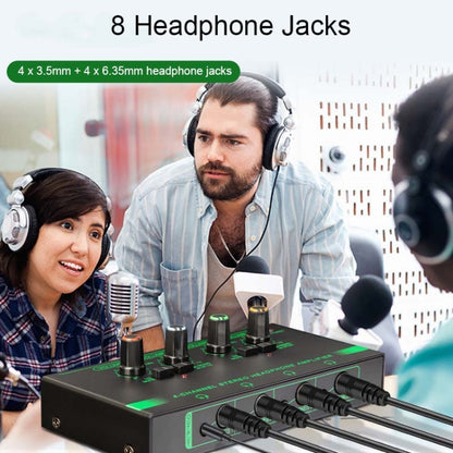EF-4 RGB Professional 4 Channel Headphone Amplifier Studio Lossless Monitor Splitter, EF-4