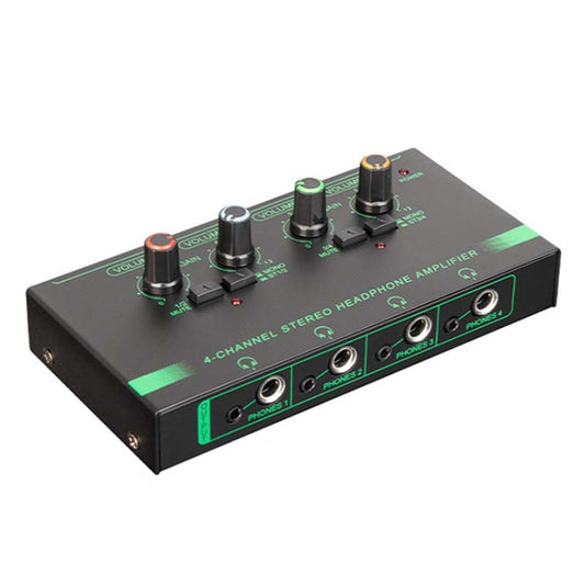 EF-4 RGB Professional 4 Channel Headphone Amplifier Studio Lossless Monitor Splitter, EF-4