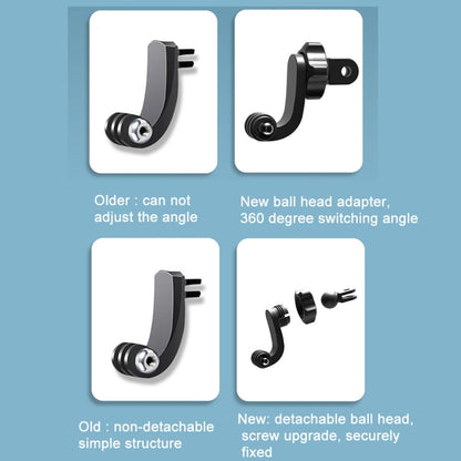 2 PCS ST-06 Basic Strap Mount Surface Buckle for GoPro Hero11 Black / HERO10 Black /9 Black /8 Black /7 /6 /5 /5 Session /4 Session /4 /3+ /3 /2 /1, DJI Osmo Action and Other Action Cameras, Centered Shoot Adapter(2 PCS)