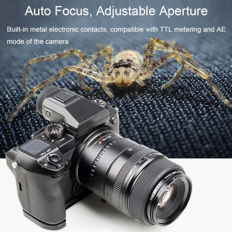 For Fujifilm 50R/50S VILTROX DG-GFX45mm Camera Medium Format Macro Adapter, For Fujifilm 50R/50S