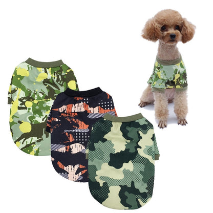 Dog Clothes Camouflage Series Fleece Sweater Small Pet Clothing, XS, M, S, L
