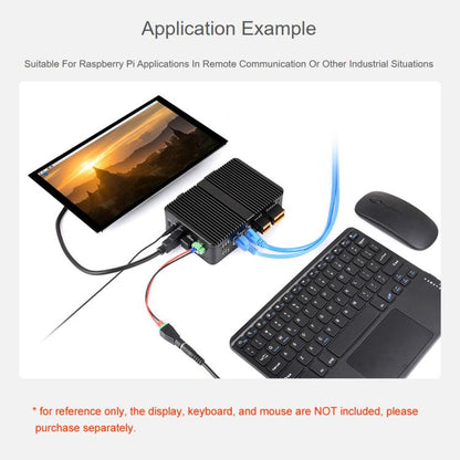 Waveshare Gigabit/2.5G Dual Ethernet Industrial Computer Based On Raspberry Pi CM5, 4 x RS485, 2×RS485+2×RS232