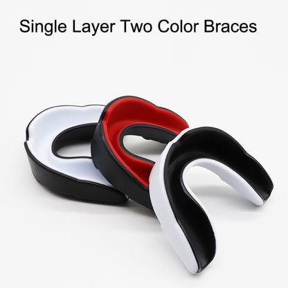 W003 Sanda Training Basketball Boxing Sports Mouth Guard EVA Braces, Style: Adult (White Green), Adult (White Green), Adult (White Red), Adult (Pink White), Adult (White Blue), Children (Black White), Children (Pink White), Children (Blue White)