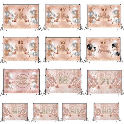 1.5m x 1m Rose Golden Balloon Birthday Party Background Cloth Photography Photo Pictorial Cloth, MDN12118, MDN12119, MDN121220, MDN12121, MDN12122, MDN12137, MDN12138, MDU05520, MDU05521, MDU05522, MDU05523, MDU05524, MDU05525