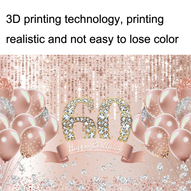 1.5m x 1m Rose Golden Balloon Birthday Party Background Cloth Photography Photo Pictorial Cloth, MDN12118, MDN12119, MDN121220, MDN12121, MDN12122, MDN12137, MDN12138, MDU05520, MDU05521, MDU05522, MDU05523, MDU05524, MDU05525
