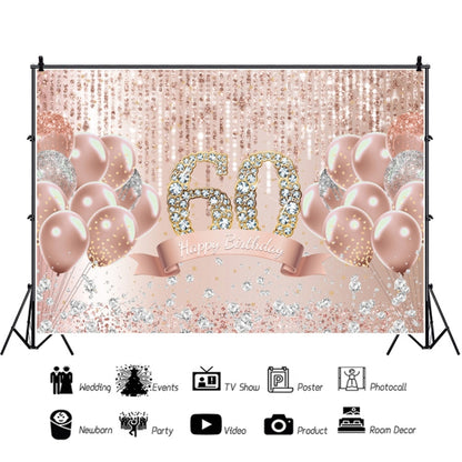 1.5m x 1m Rose Golden Balloon Birthday Party Background Cloth Photography Photo Pictorial Cloth, MDN12118, MDN12119, MDN121220, MDN12121, MDN12122, MDN12137, MDN12138, MDU05520, MDU05521, MDU05522, MDU05523, MDU05524, MDU05525