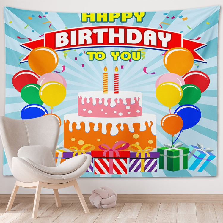 Happy Birthday Photo Backdrop Party Decoration Tapestry, 100x75cm, 150x100cm, 150x130cm, 200x150cm