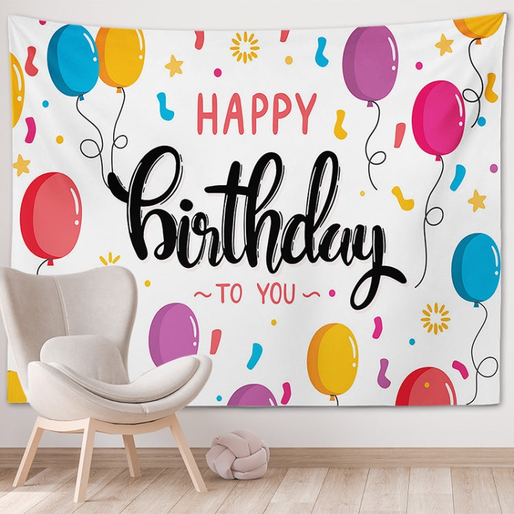 Happy Birthday Photo Backdrop Party Decoration Tapestry, 230x180cm, 230x150cm