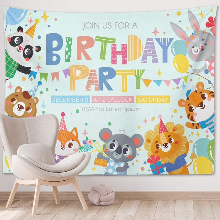 Happy Birthday Photo Backdrop Party Decoration Tapestry, 230x180cm, 230x150cm