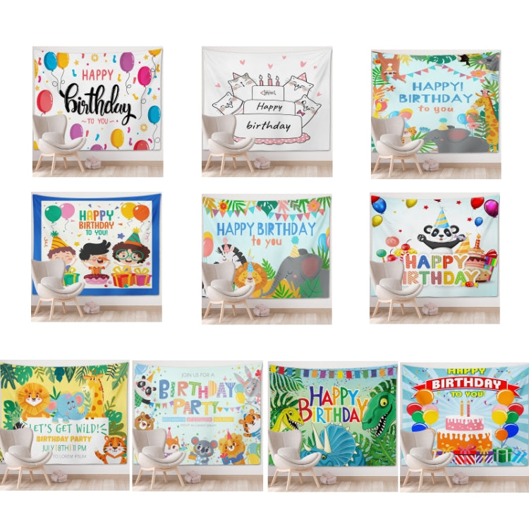 Happy Birthday Photo Backdrop Party Decoration Tapestry, 230x180cm, 230x150cm