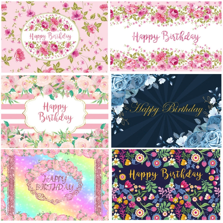 1.5m x 1m Flower Series Happy Birthday Party Photography Background Cloth, 1.5m x 1m (MSD00694), 1.5m x 1m (MSD00695), 1.5m x 1m (Msd00713), 1.5m x 1m (Msd00712), 1.5m x 1m (MSD00702), 1.5m x 1m (MDU04215), 1.5m x 1m (MDU04216), 1.5m x 1m (MDU04214)   ...