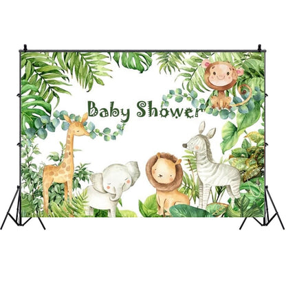 1.5m x 1m Animal Forest Cartoon Birthday Party Banquet Decoration Photo Background Cloth, MDT10056