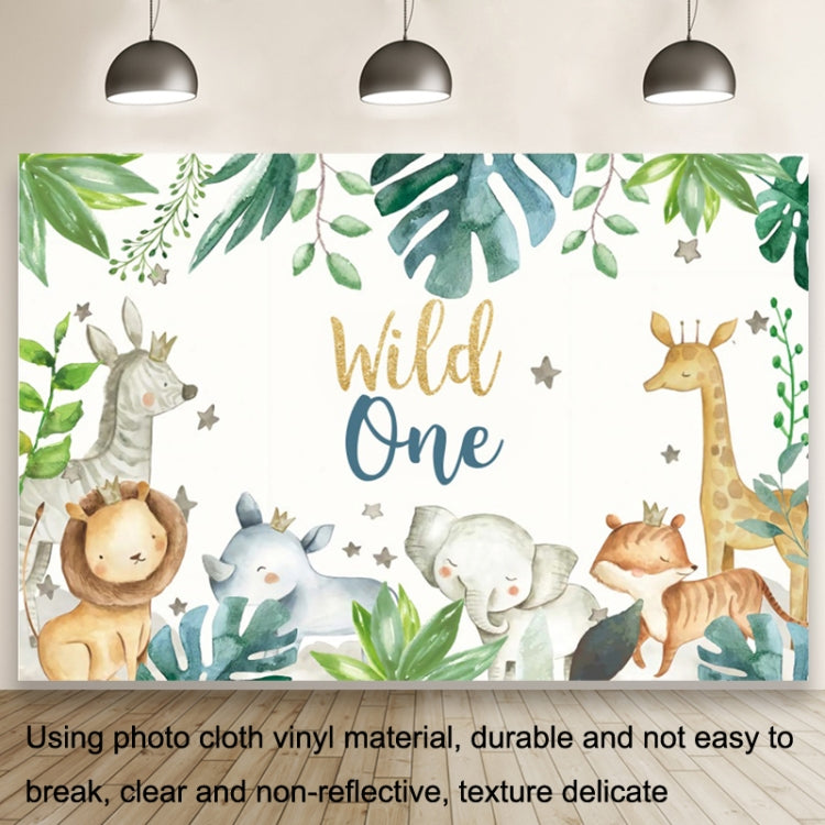 1.5m x 1m Animal Forest Cartoon Birthday Party Banquet Decoration Photo Background Cloth, MDT10056