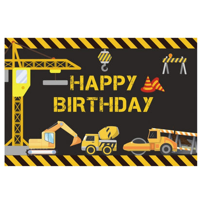 1.2m x 0.8m Construction Vehicle Series Happy Birthday Photography Background Cloth, 1.2m x 0.8m (11604130), 1.2m x 0.8m (12007646), 1.2m x 0.8m (12200968), 1.2m x 0.8m (11408682), 1.2m x 0.8m (12008733), 1.2m x 0.8m (12009897)