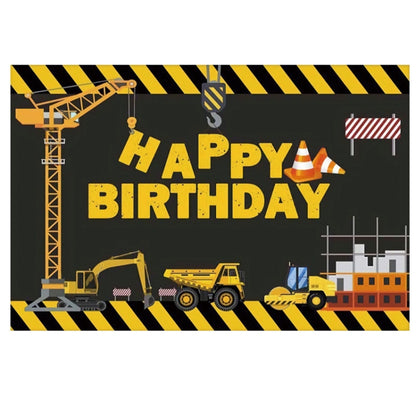1.2m x 0.8m Construction Vehicle Series Happy Birthday Photography Background Cloth, 1.2m x 0.8m (11604130), 1.2m x 0.8m (12007646), 1.2m x 0.8m (12200968), 1.2m x 0.8m (11408682), 1.2m x 0.8m (12008733), 1.2m x 0.8m (12009897)