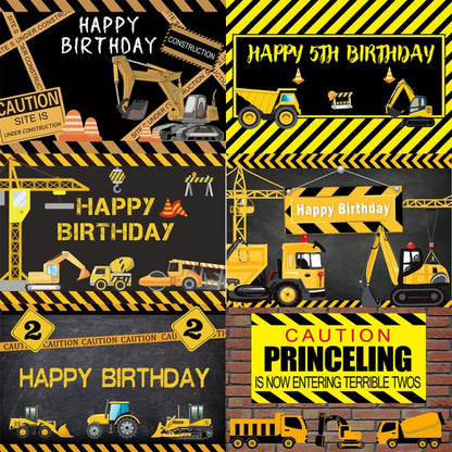 1.2m x 0.8m Construction Vehicle Series Happy Birthday Photography Background Cloth, 1.2m x 0.8m (11604130), 1.2m x 0.8m (12007646), 1.2m x 0.8m (12200968), 1.2m x 0.8m (11408682), 1.2m x 0.8m (12008733), 1.2m x 0.8m (12009897)