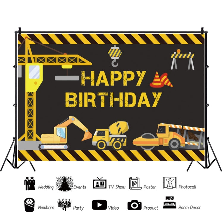 1.2m x 0.8m Construction Vehicle Series Happy Birthday Photography Background Cloth, 1.2m x 0.8m (11604130), 1.2m x 0.8m (12007646), 1.2m x 0.8m (12200968), 1.2m x 0.8m (11408682), 1.2m x 0.8m (12008733), 1.2m x 0.8m (12009897)
