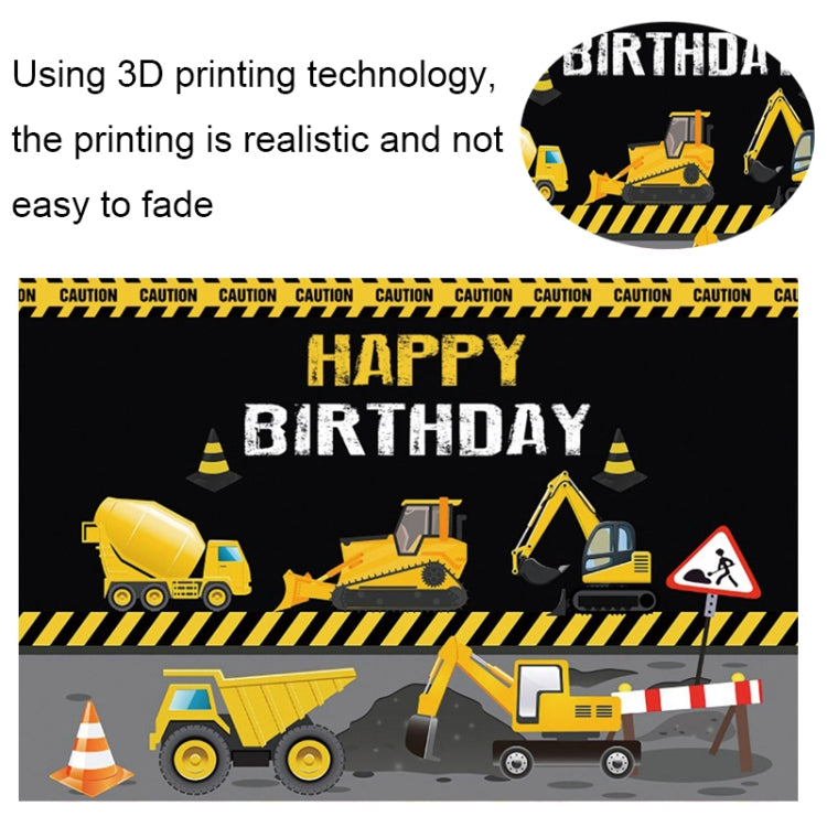 1.2m x 0.8m Construction Vehicle Series Happy Birthday Photography Background Cloth, 1.2m x 0.8m (11604130), 1.2m x 0.8m (12007646), 1.2m x 0.8m (12200968), 1.2m x 0.8m (11408682), 1.2m x 0.8m (12008733), 1.2m x 0.8m (12009897)